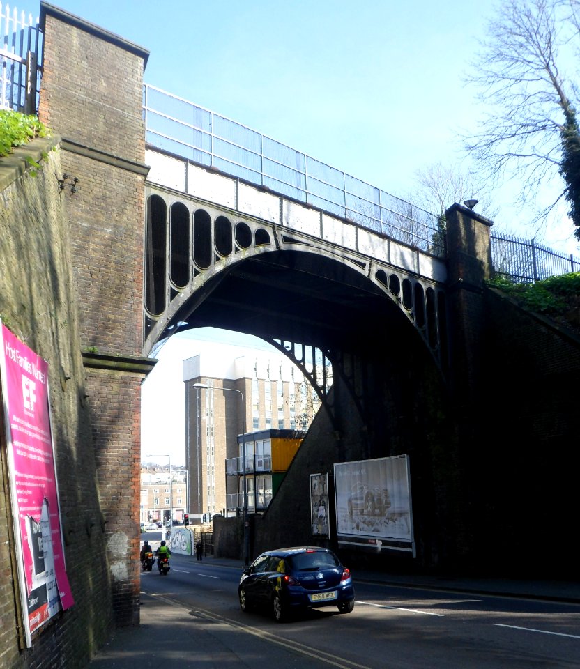 New England Railway Bridge, New England Road, Brighton (NHLE Code 1380104) (March 2014)