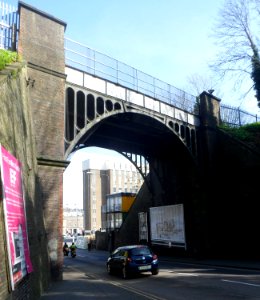 New England Railway Bridge, New England Road, Brighton (NHLE Code 1380104) (March 2014)