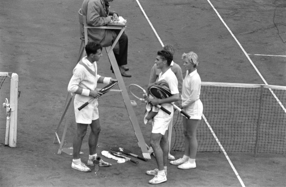 Nederlands tenniskampioenschap op de METS-banen te Scheveningen Gemengd dubbel, Bestanddeelnr 910-5854