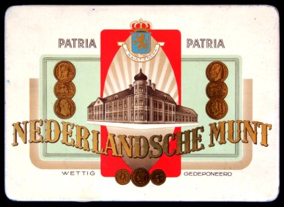 Nederlandsche Munt Patria sigarenblikje