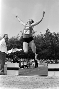 Nederlandse atletiekkampioenschappen in Sittard Sylvia Barlag , kampioene versp, Bestanddeelnr 929-2614