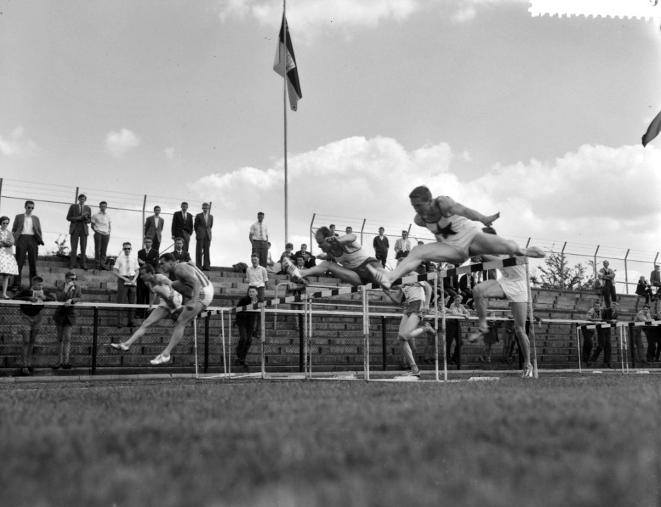 Nederlandse atletiekkampioenschappen in Eindhoven, horden lopen (heren), Bestanddeelnr 911-4503