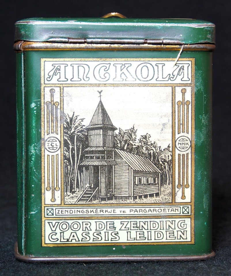 Nederlandsche Hervormde Kerk missionaris collecte blikje, foto 5