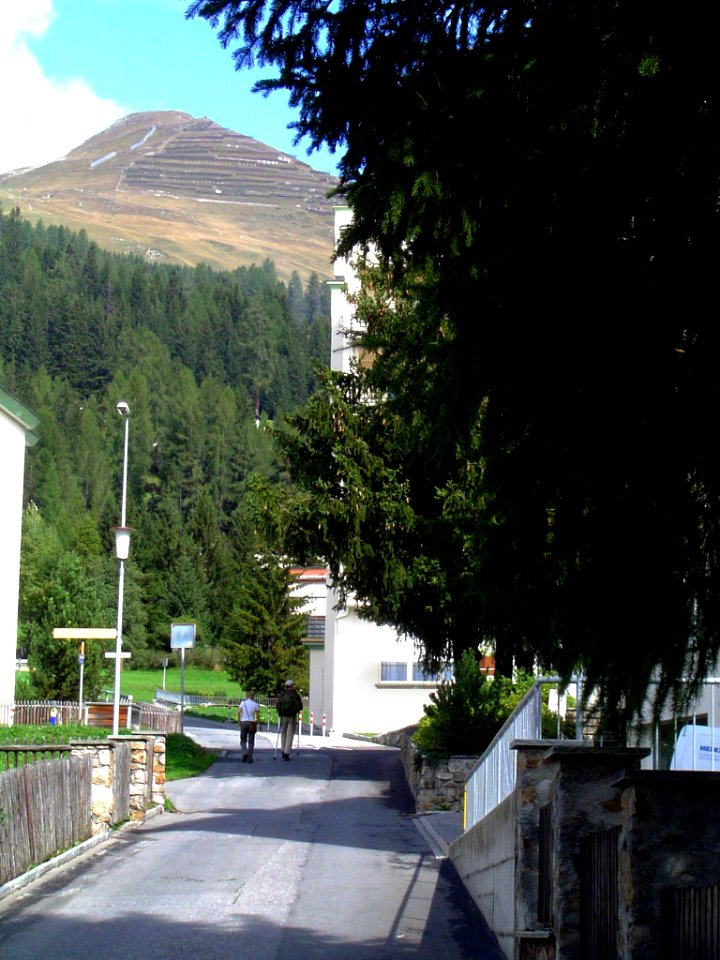 Nederlandsch Sanatorium Davos 001 weg langs toegangspoort