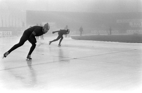 Nederlands Schaatskampioenschappen te Deventer, Rudi Liebrechts en Eddy Verheye, Bestanddeelnr 918-6119