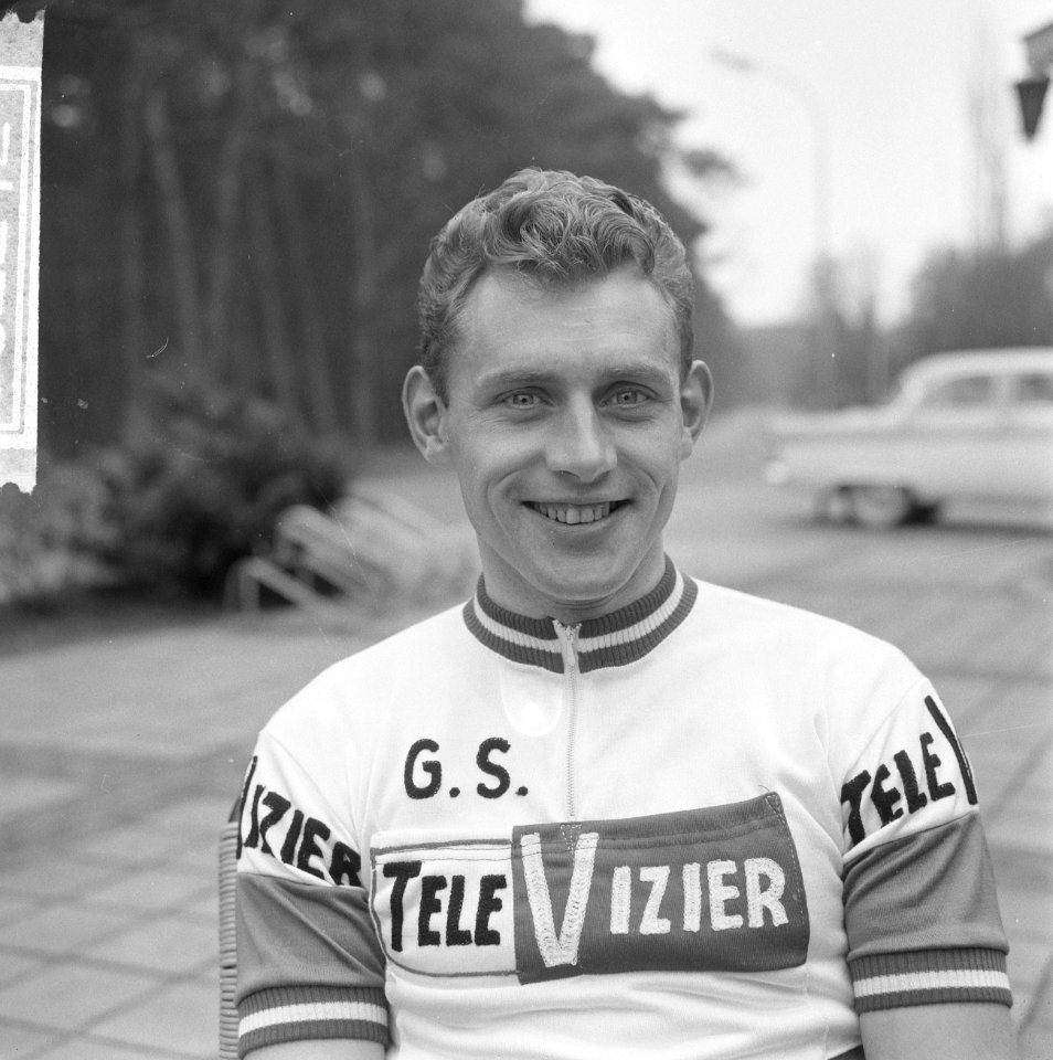 Nederlandse wielerploeg aan Tour de France 1964 gepresenteerd, (kop) Henk Nijdam, Bestanddeelnr 916-2242