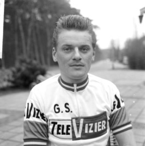 Nederlandse wielerploeg aan Tour de France 1964 gepresenteerd, (kop) Jo de Haan, Bestanddeelnr 916-2234