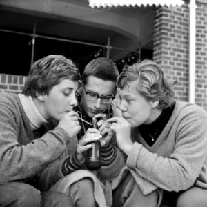 Nederlandse zwemkampioenschappen, Erica Terpstra, Ronnie Kroon en Klenie Bimolt, Bestanddeelnr 916-7444