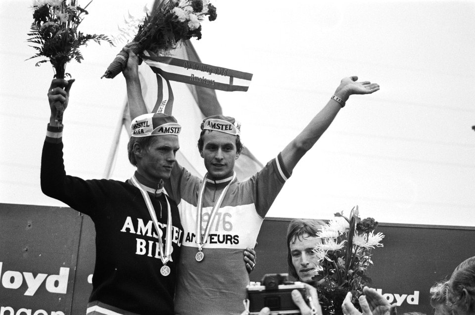 Nederlands kampioenschap wielrennen amateurs in Simpelveld kampioen Arie Hassink, Bestanddeelnr 928-6522