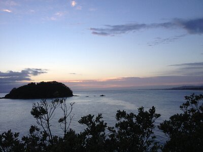 Sea island sunrise photo