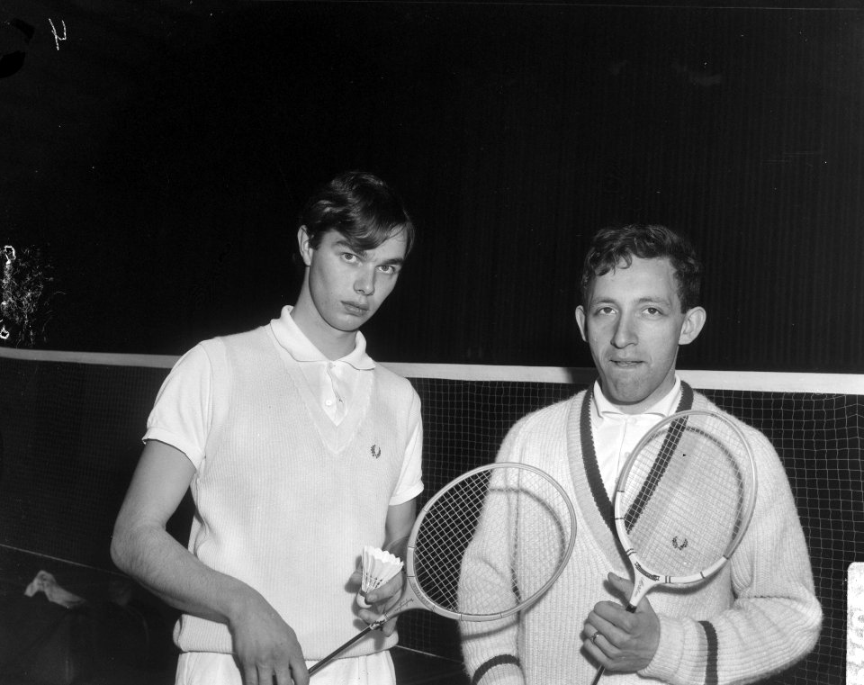 Nederlandse Badmintonkampioenschappen, Jos Rijmers (links en Henk Weys, Bestanddeelnr 919-0349