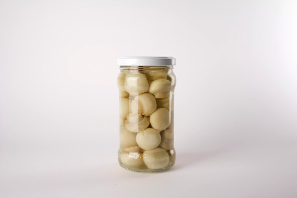 Jar mushrooms canned