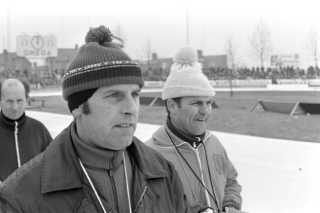 Nederlandse schaatskampioenschappen Deventer dames en heren, 8, 9 Gerard Maarse,, Bestanddeelnr 925-2930
