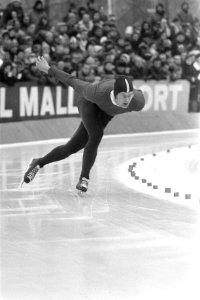 Nederlandse schaatskampioenschappen Deventer dames en heren Harm Kuipers in acti, Bestanddeelnr 925-2923
