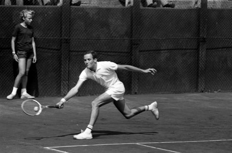 Nederlandse Tenniskampioenschappen Scheveningen. Heren dubbel Okker in aktie, Bestanddeelnr 920-5931