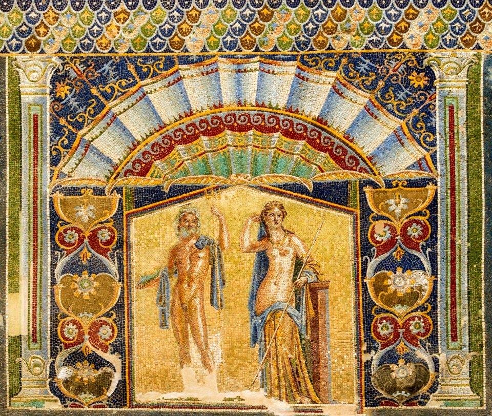 Neptune Amphitrite mosaic Herculaneum cropped