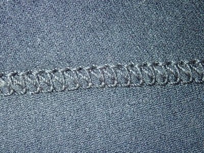 Neoprene dry suit seam stitching detail P8170006 photo