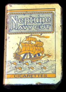 Neptune Navy Cut cigarettes matchbox holder, front