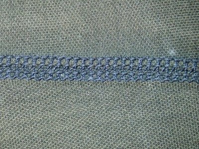 Neoprene dry suit seam stitching detail P8170007 photo