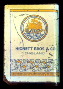 Neptune Navy Cut cigarettes matchbox holder, back