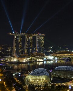 Sands hotel singapore cityscape photo