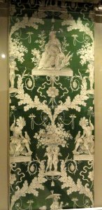Neoclassical furnishing fabric, Les quatres parties du monde, Lyon France, c. 1785, silk lampas - Patricia Harris Gallery of Textiles & Costume, Royal Ontario Museum - DSC09410 photo