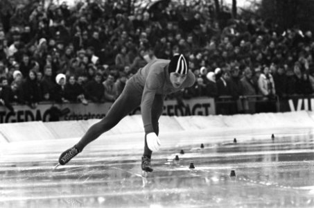 Nederlandse Schaatskampioenschappen, Jaap Edenbaan , Verkerk in aktie, Bestanddeelnr 920-9344