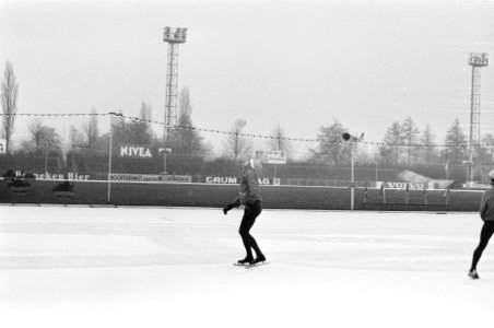 Nederlandse Schaatskampioenschappen, Amsterdam voorbereidingen Ard Schenk, Bestanddeelnr 924-1561