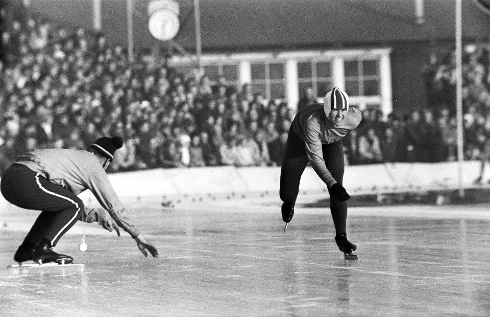 Nederlandse Schaatskampioenschappen dames en heren, Amsterdam Stien Kaiser in a, Bestanddeelnr 924-1620