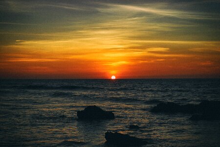 Sunrise sea vacation photo