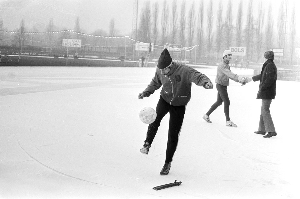 Nederlandse Schaatskampioenschappen, Amsterdam voorbereidingen Kees Verkerk ba, Bestanddeelnr 924-1560
