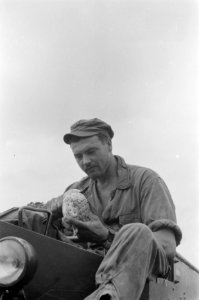Nederlandse militair eet ananas, Bestanddeelnr 368-1-1