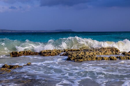Spray sea nature