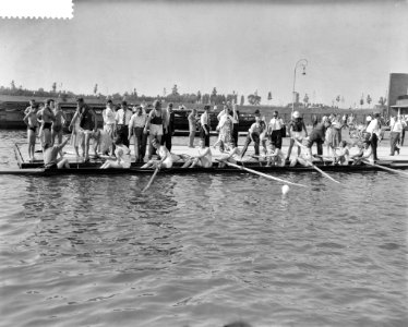 Nederlandse roeikampioenschappen Bosbaan, huldiging Aegir, Bestanddeelnr 910-4947