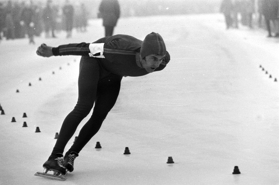 Nederlandse Schaatskampioenschappen dames en heren, Amsterdam Jappie van Dijk, Bestanddeelnr 924-1634