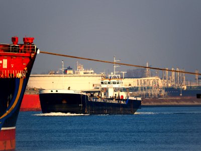 New Jersey (ship, 2006) IMO 9367918, Calandkanaal