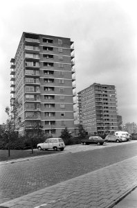 Nieuwbouw, woonwijken, flatgebouwen, Bestanddeelnr 919-7231