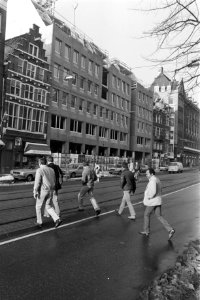 Nieuw pand op plaats waar Hotel Polen stond in Amsterdam, Bestanddeelnr 931-8609