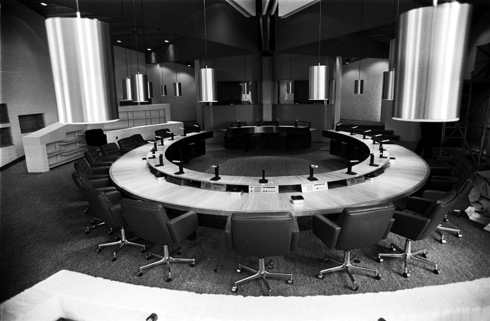 Nieuwe vleugel van Vredespaleis in Den Haag waar de interne rechters zitting nem, Bestanddeelnr 929-6496