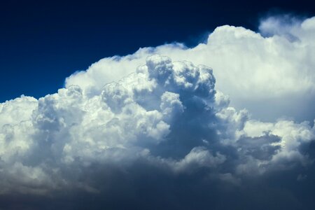 Cumulus sky nature photo