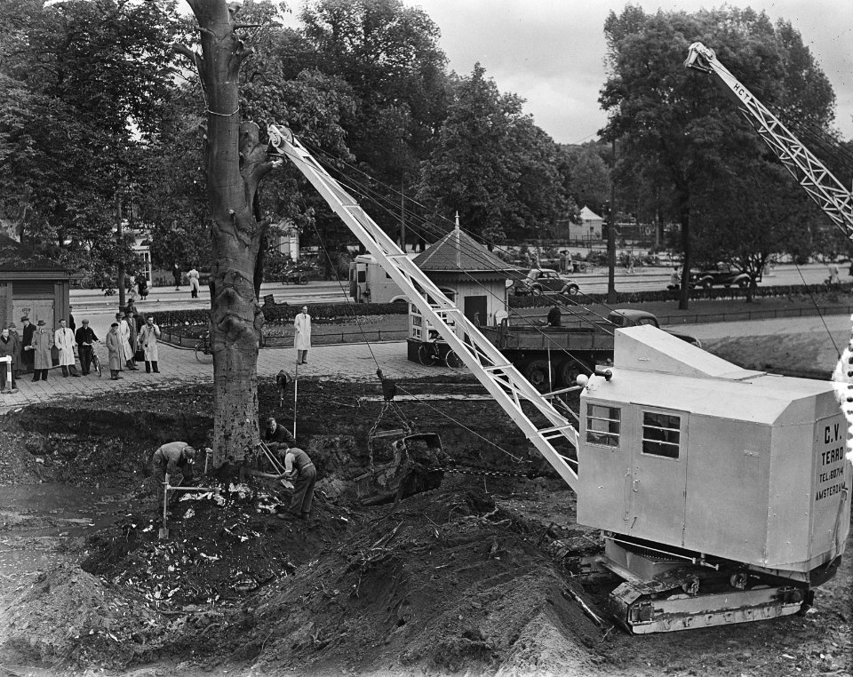 Nieuwe verkeersplein Weteringplein in wording, Bestanddeelnr 905-7556