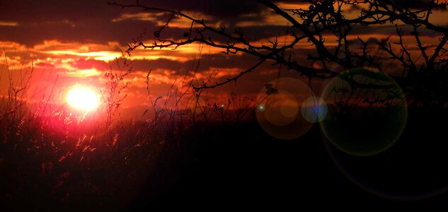 Country clouds sunset