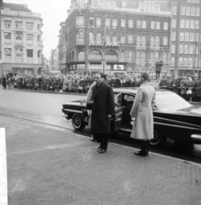 Nieuwsjaarsreceptie voor CD op Paleis te Amsterdam Aankomst van de gevolmachtig, Bestanddeelnr 913-4468