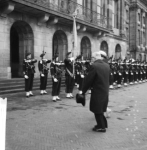 Nieuwsjaarsreceptie voor CD op Paleis te Amsterdam Aankomst van de gevolmachtig, Bestanddeelnr 913-4460