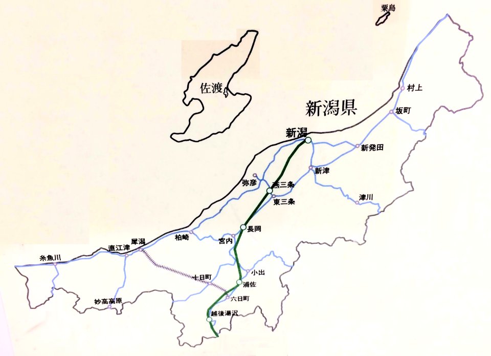Niigata Train Map