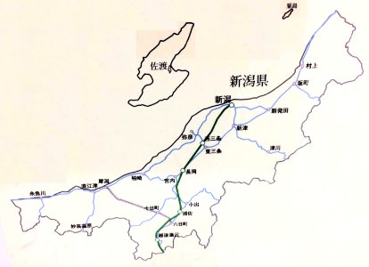 Niigata Train Map photo