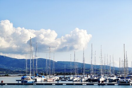 Boat port sea