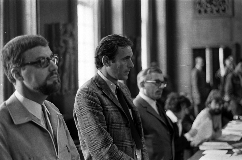 Nieuwe Gemeenteraad A'dam geinstalleerd 9 leden Kabouterpartij bleven zitten ti, Bestanddeelnr 923-7994