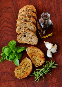 Rosemary garlic bread photo