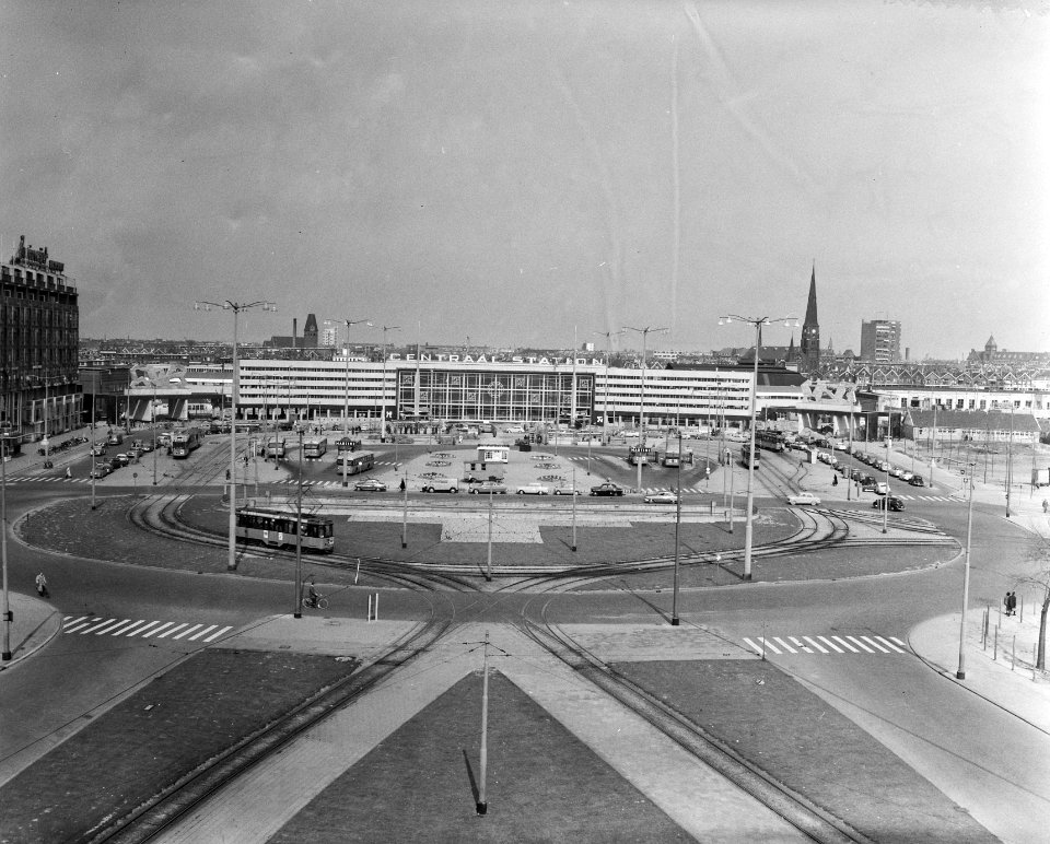 Nieuw Centraal Station in Rotterdam aangetast, Bestanddeelnr 908-5454